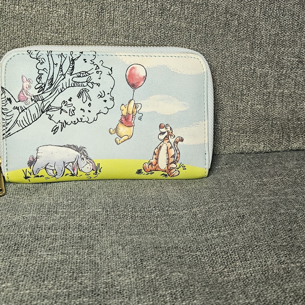 Disney Winnie the Pooh Wallet - Light Blue and Yellow